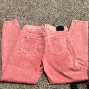 True Religion Pink Skinny Jeans Washed Denim